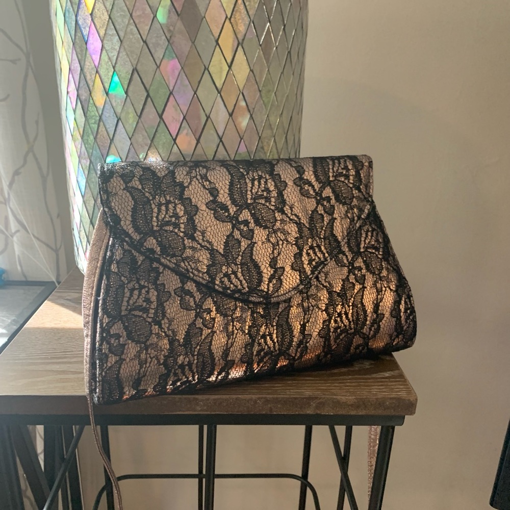 Neiman Marcus Lace Crossbody Bag